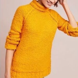 MOTH by Anthropologie Mustard Knit Sweater
